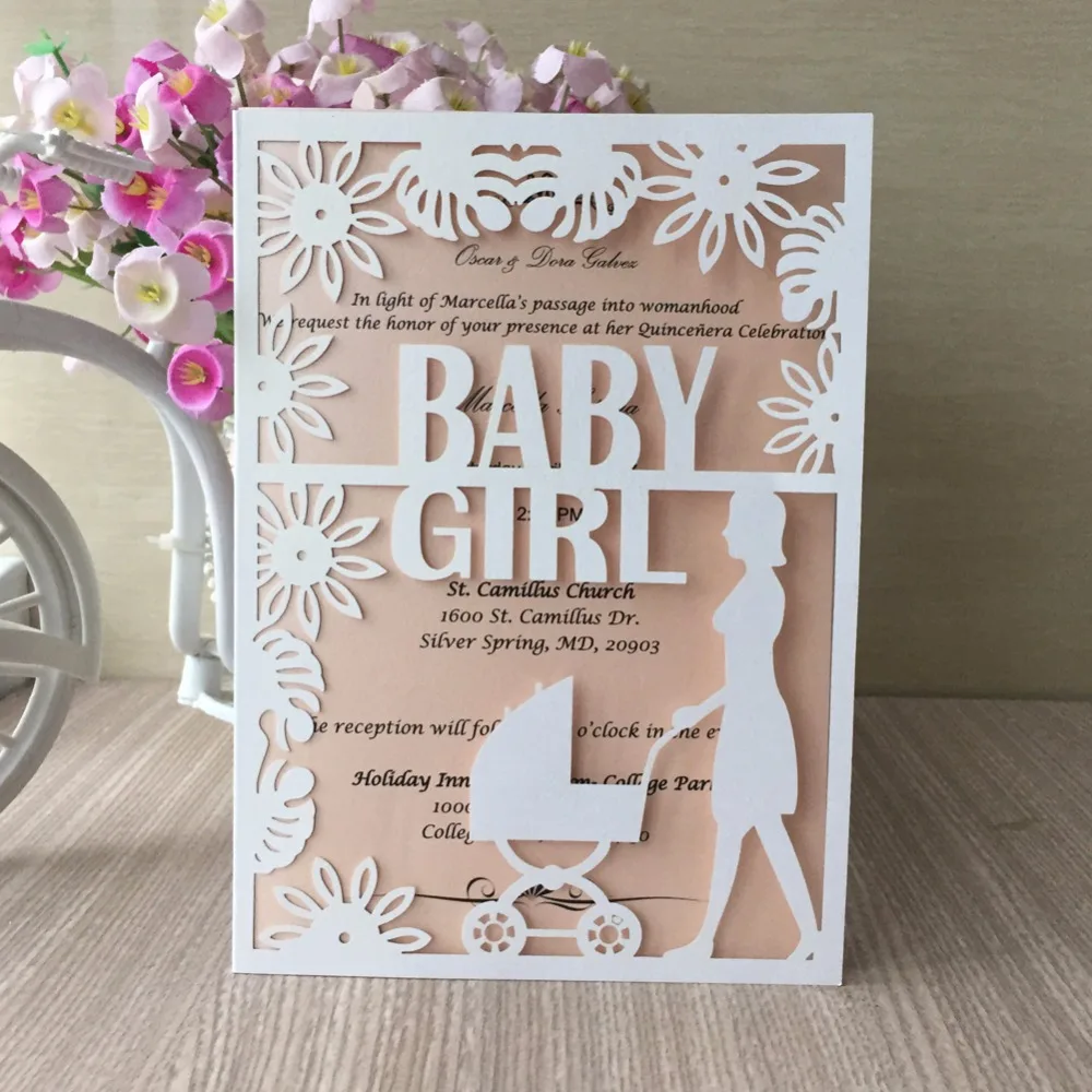 100 шт./лот бумажные кружевные Декорации для девочек на 1 й день рождения