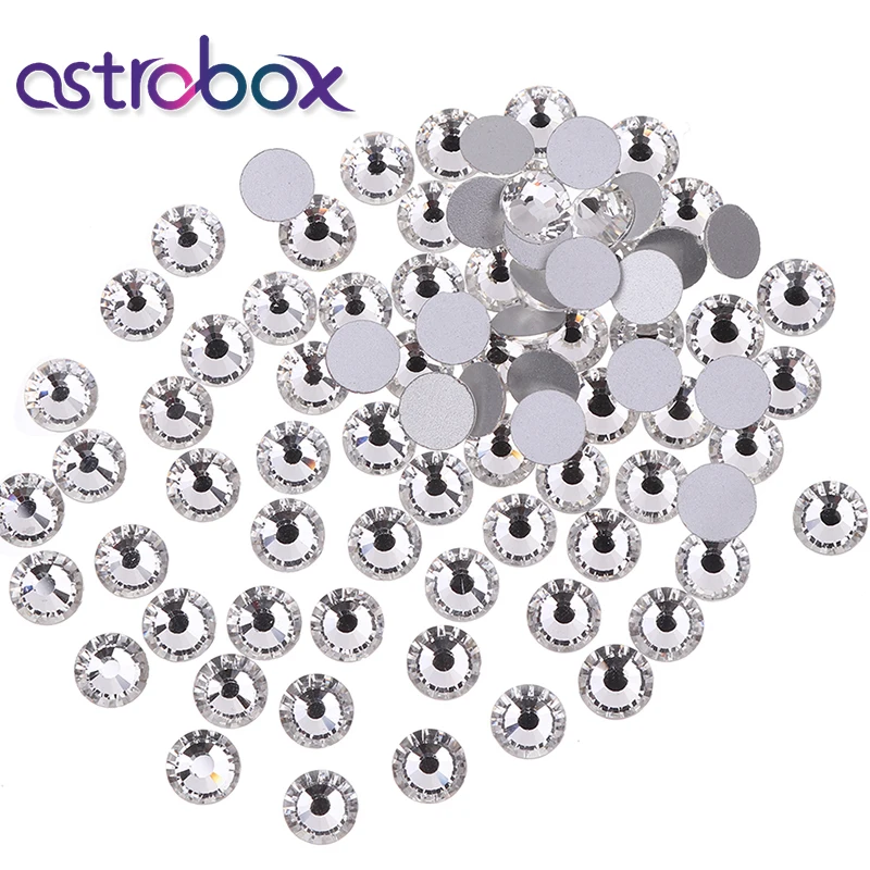 Лак для ногтей Стразы искрящегося цвета Кристалл aб SS3 SS50 не горячей исправить