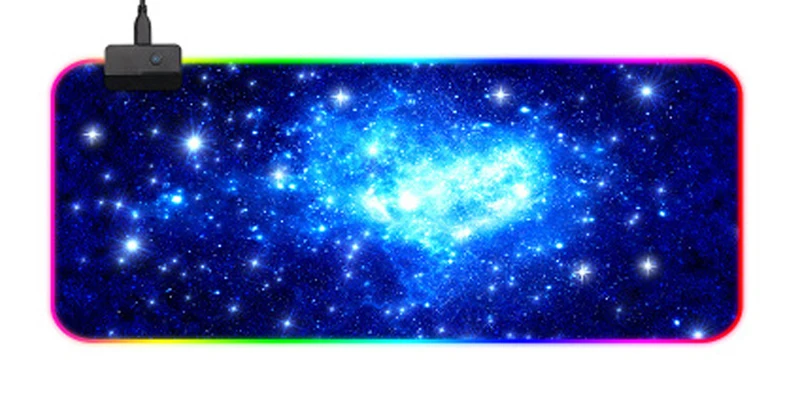 Настраиваемый дизайн 900*400 мм игровой коврик для мыши RGB 14 цветов светодиодный USB кабельная клавиатура Коврик для мыши с блокировкой края Противоскользящий