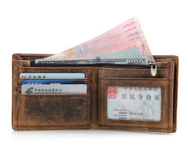 20 шт. мужские бумажники из натуральной кожи с гарантией качества|cowhide wallet|genuine leather
