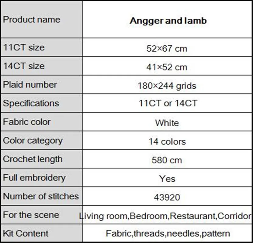 

Angel and lamb girl diy home decor painting counted print on the canvas DMC 11CT 14CT kit Cross Stitch Embroidery needlework Set