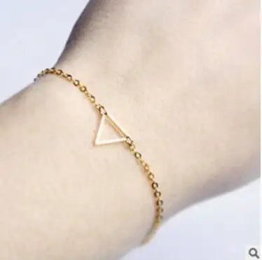 Браслет треугольный женский из сплава Простые Ювелирные изделия аксессуары