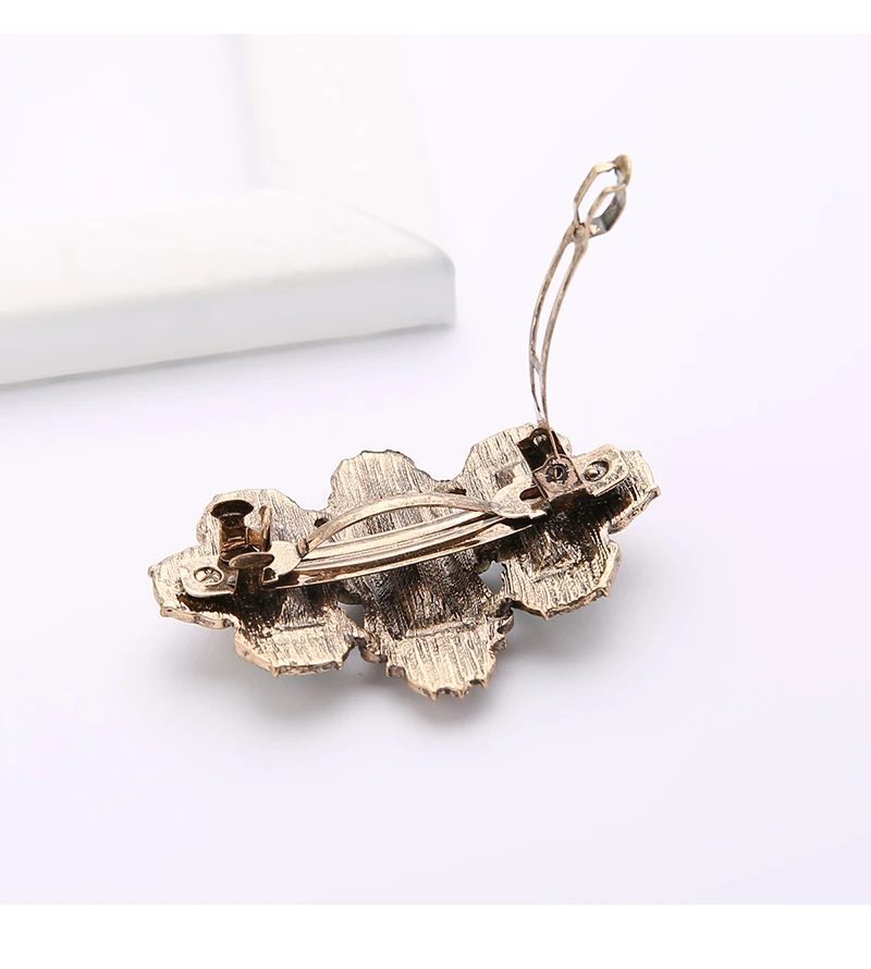 New European and American Gothic Diamond Hair Clips Crystal Diamond Transparent Hair Accessories bohemian vampirina hair bow
