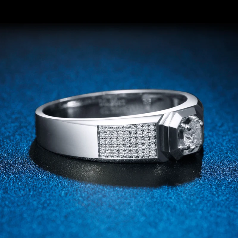 ZHJIASHUN уникальное 0 37 cttw круглое кольцо с натуральным бриллиантом 14k 585 Белое золото