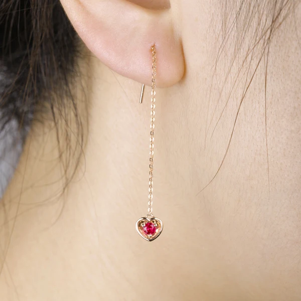 Женские серьги Pigeon blood ruby натуральный 0 3 карат ювелирные изделия для помолвки