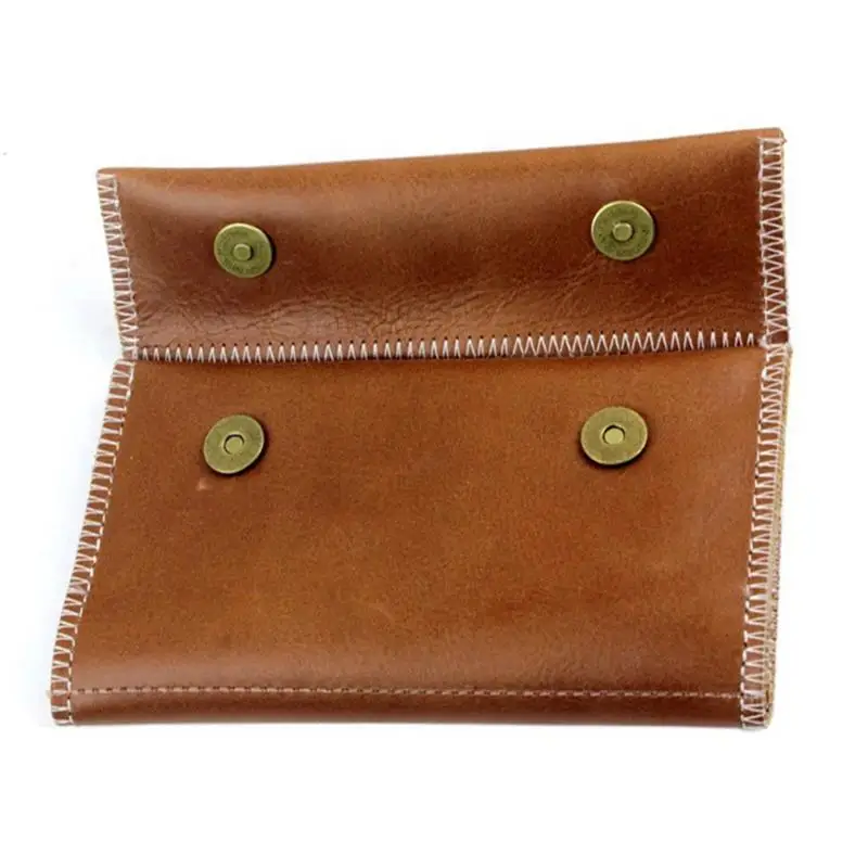 Brown Из искусственной кожи табачная сумка портативный сигареты прокатки трубы мешок для табачных мешков чехол бумажник наконечник бумажный держатель сумка - Цвет: Brown