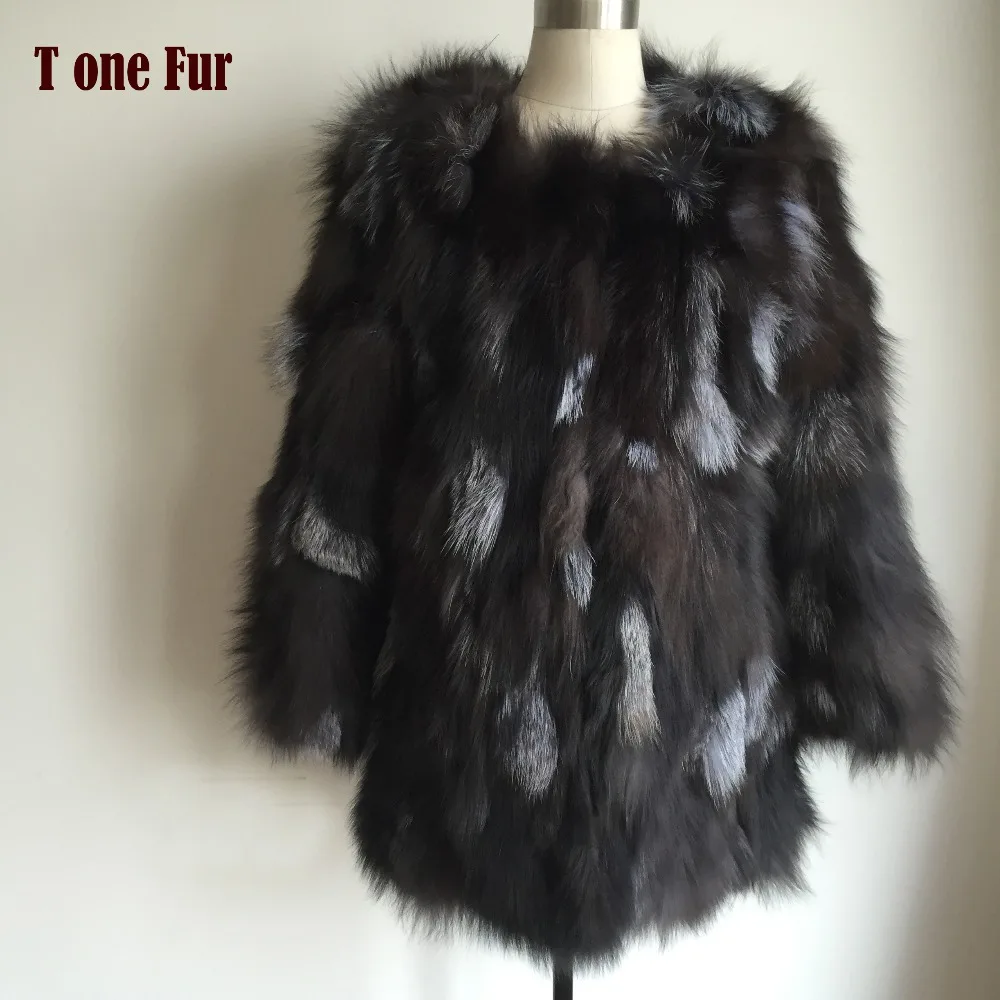 Винтаж шуба из натурального Лисьего меха с классическим дизайном Naturel лисий мех