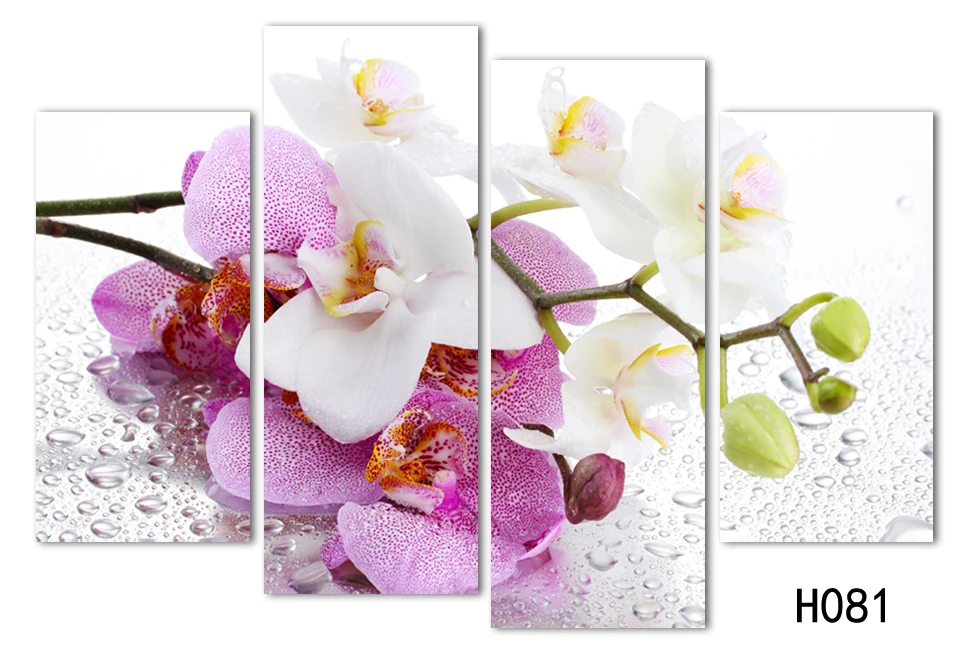 4 Шт. Горячие продажи HD Большой цветы живопись главная украсить современного