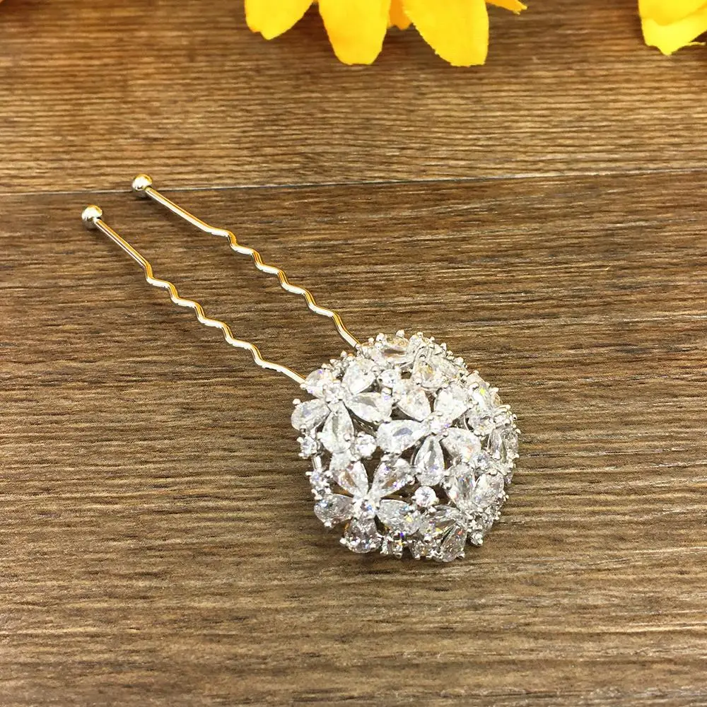 Заколки для волос с цирконом 3 шт. | Украшения и аксессуары