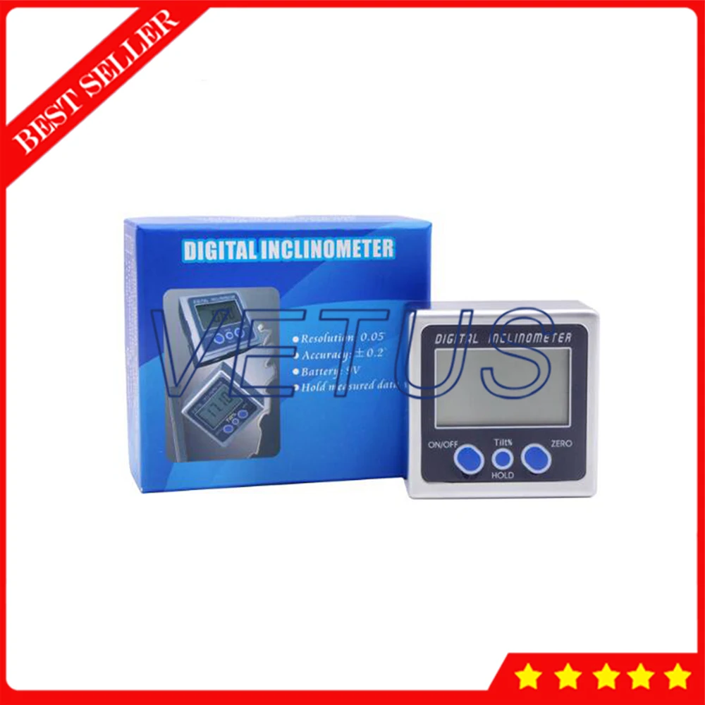 2*180 Мини цифровой Inclinometer5415-180 Eelectronic Bevel Box транспортир измеритель уровня угла с 3