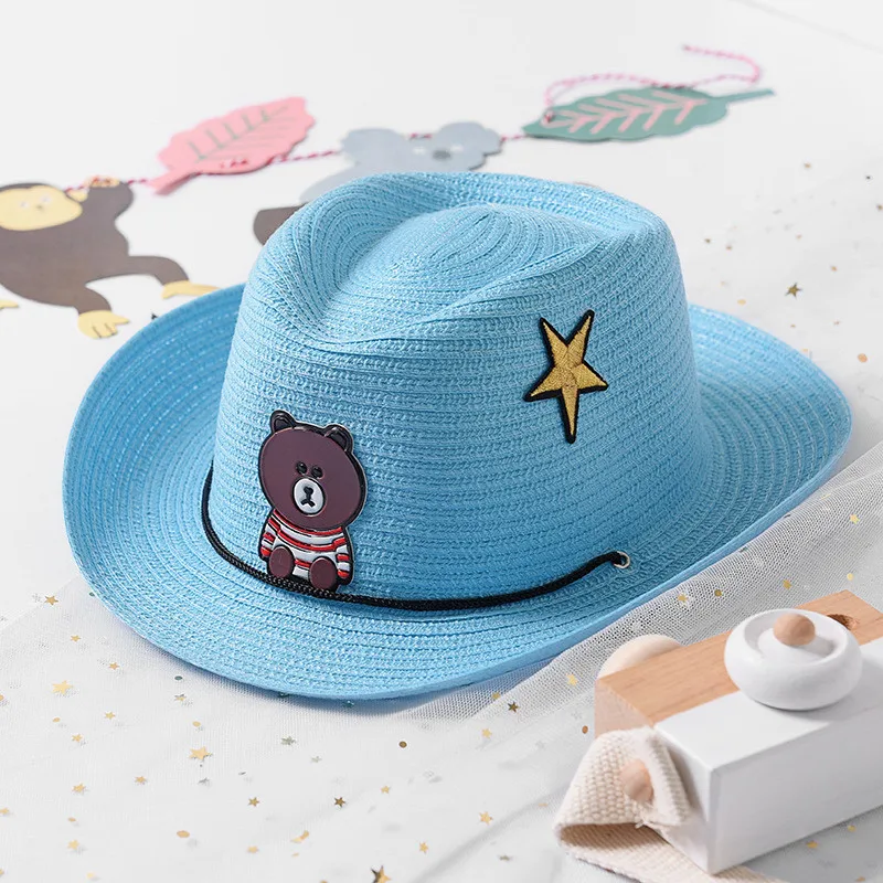 Шляпы для маленьких мальчиков и девочек новинка 2019 детская соломенная шляпа