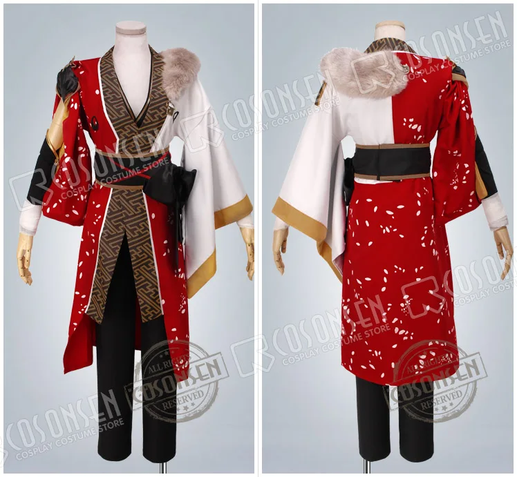 Костюм для косплея ONSEN Звезды ансамбля полный комплект красно белого костюма
