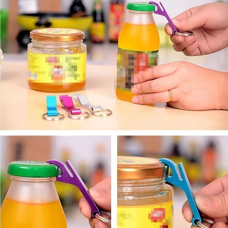 Креативный Универсальный брелок из нержавеющей стали открывалка для бутылок