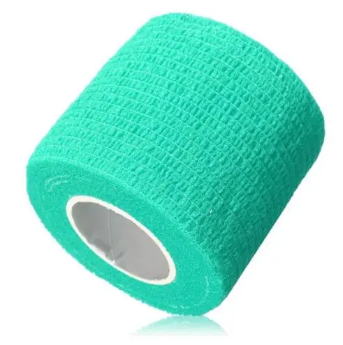 Зеленый 5 шт./лот 5x450 см Открытый цветной самоклеющийся медицинский эластичный бинт первой помощи дышащий нетканый когезивный безопасный эластопласт - Цвет: Зеленый