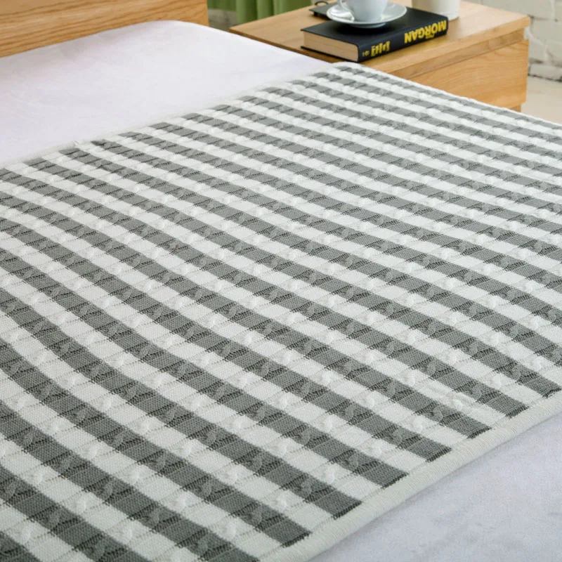 Трикотажное одеяло из 100% хлопка зимнее теплое мягкое диван/кровать/покрывало для