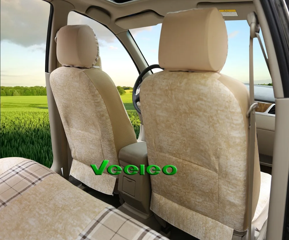 Veeleo + Универсальный Автомобиль Чехлы Для Сидений LADA Granta kalina Priora Веста Largus 4x4