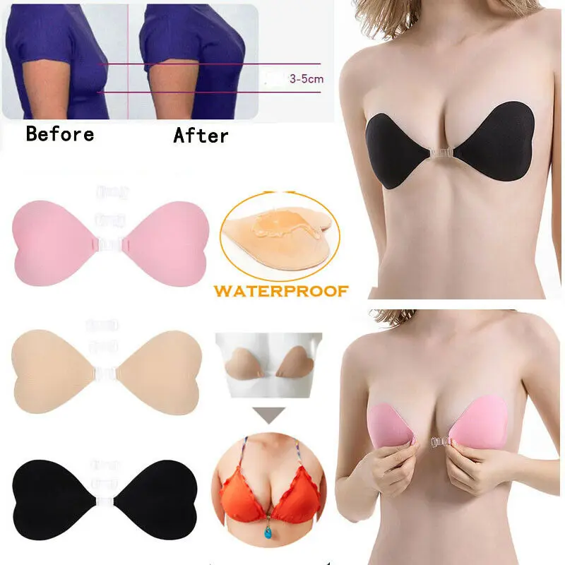 Женский невидимый бюстгальтер Водонепроницаемый без бретелек бесшовное