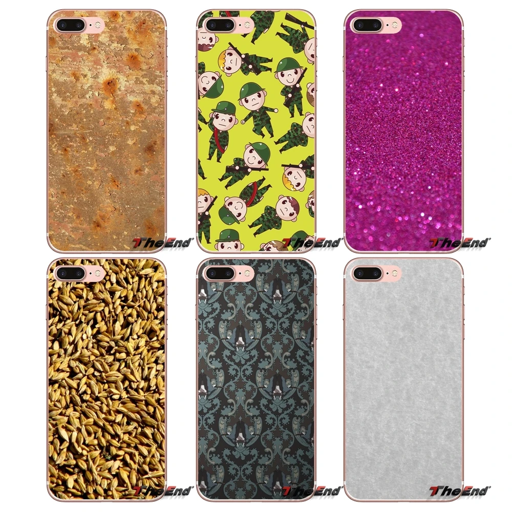 Текстура поверхности коллаж для Samsung Galaxy S2 S3 S4 S5 MINI S6 S7 edge S8 S9 Plus Note 2 3 4 5 8 Coque Fundas TPU