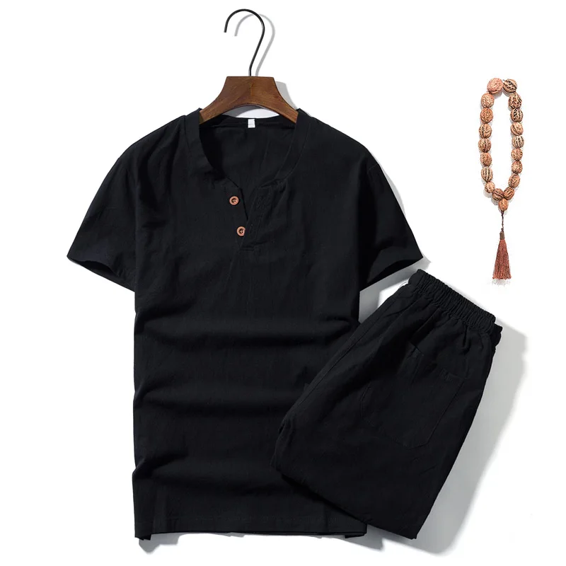 Мужская одежда 2018 комплект из двух предметов футболка с коротким рукавом шорты