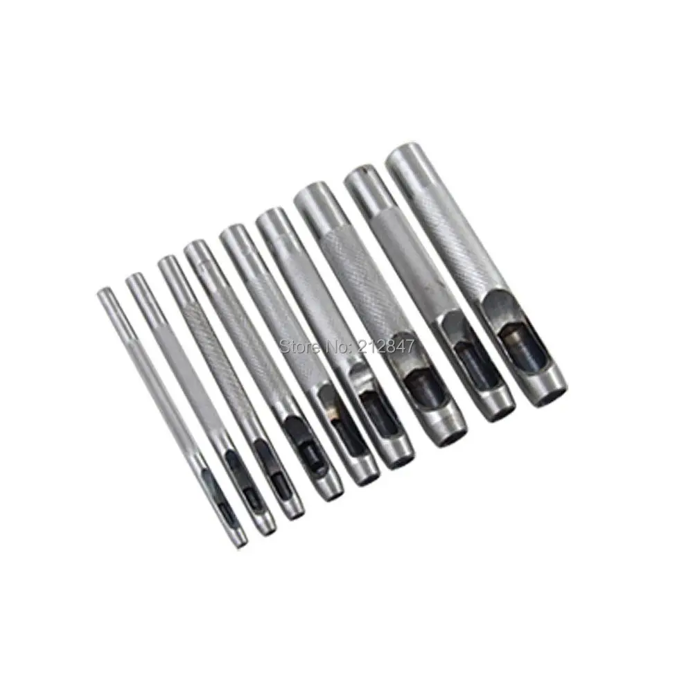 9 шт кожаный ремень прокладка полое отверстие перфоратор инструмент|tool tool|tools