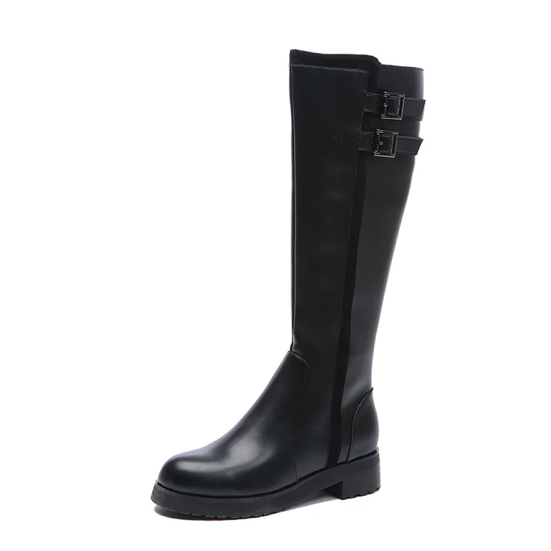 Bota Feminina/ограниченное предложение однотонные высокие сапоги до колена из