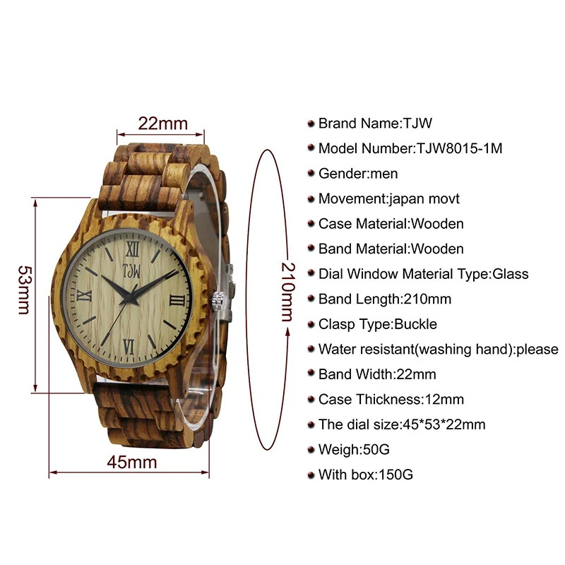Best-seller Zebra Pattern Bamboo Watches For Men Cool Thin Designer Watch Retro Simple Wood Quartz Cheap Wristwatch | Наручные часы