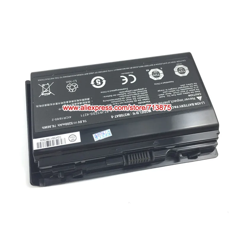 Натуральная W370BAT-8(SIMPLO) 6-87-W37SS-427 W350ET Батарея для Clevo W370ET W350ST W350ETQ W370SK K590S K650C K750S W35XSS-370SS