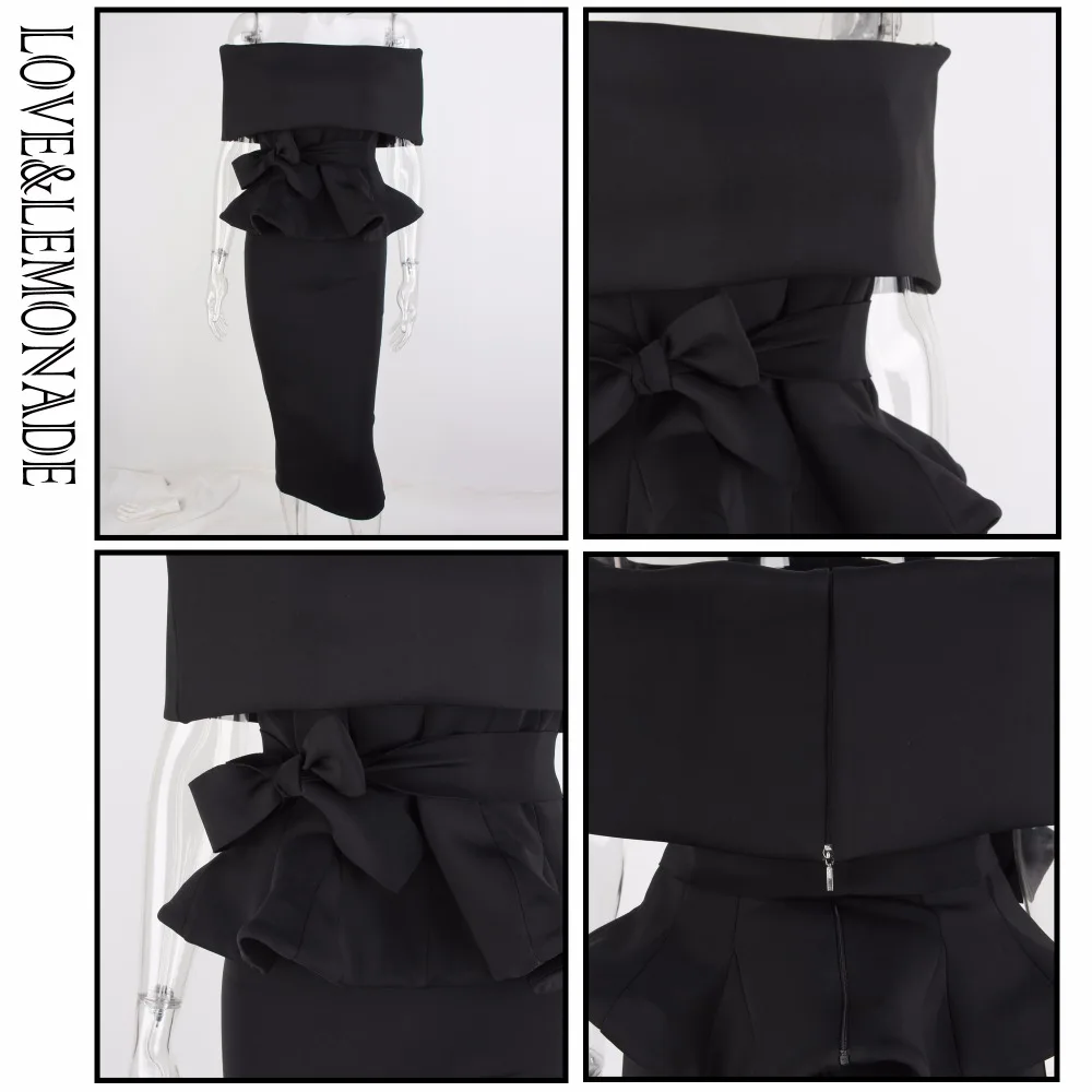 Комплект из двух предметов с надписью LOVE &amp LEMONADE черный воротник и ремень LMCC1007 |