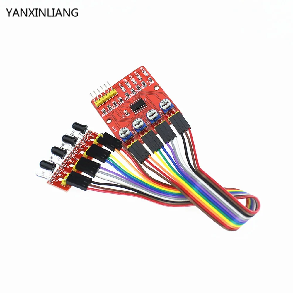 4-канальный инфракрасный детектор отслеживающая линия датчик избегания