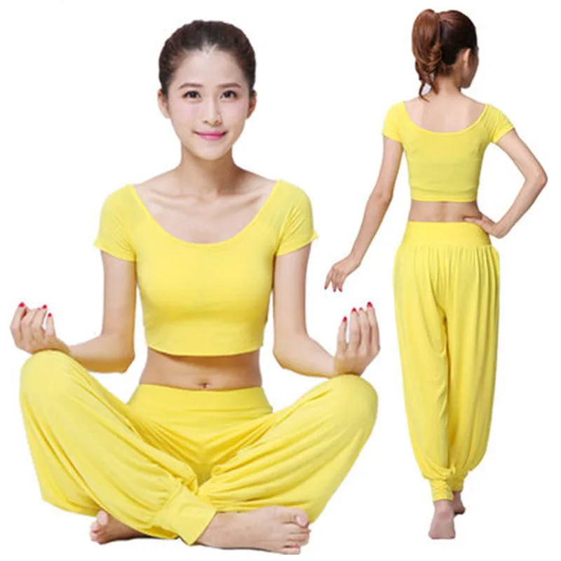 Горячая Распродажа новинка 2018 женские комплекты одежды для йоги штаны фонарики