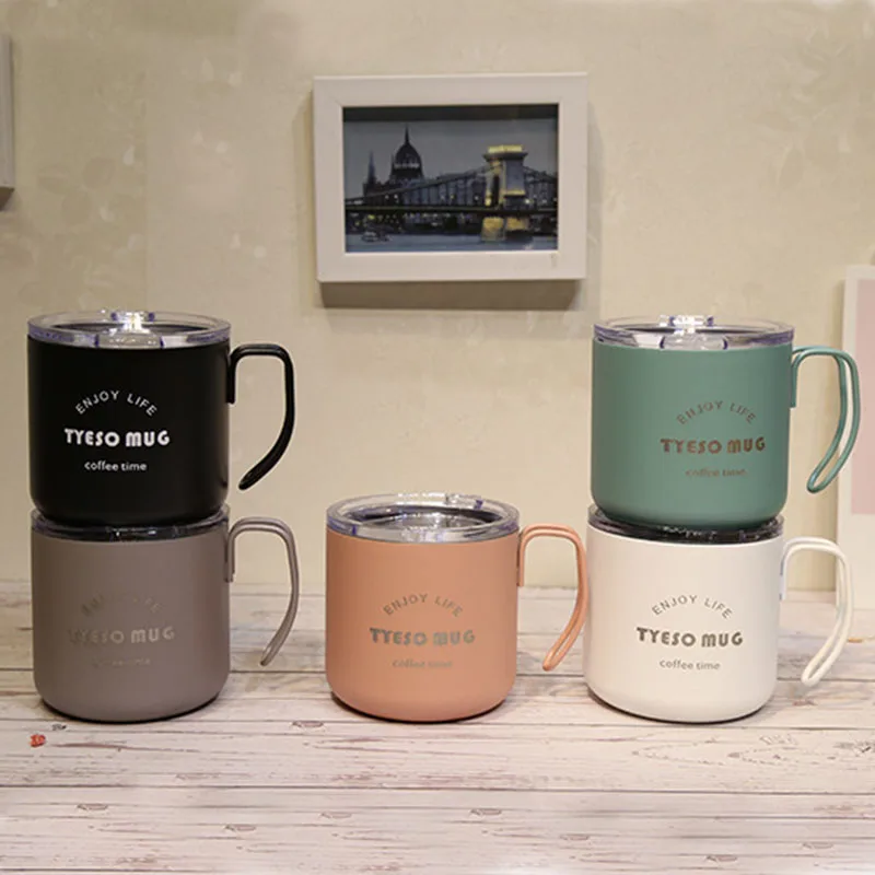 Кофейная кружка BAISPO с крышкой из нержавеющей стали для чая молока в американском