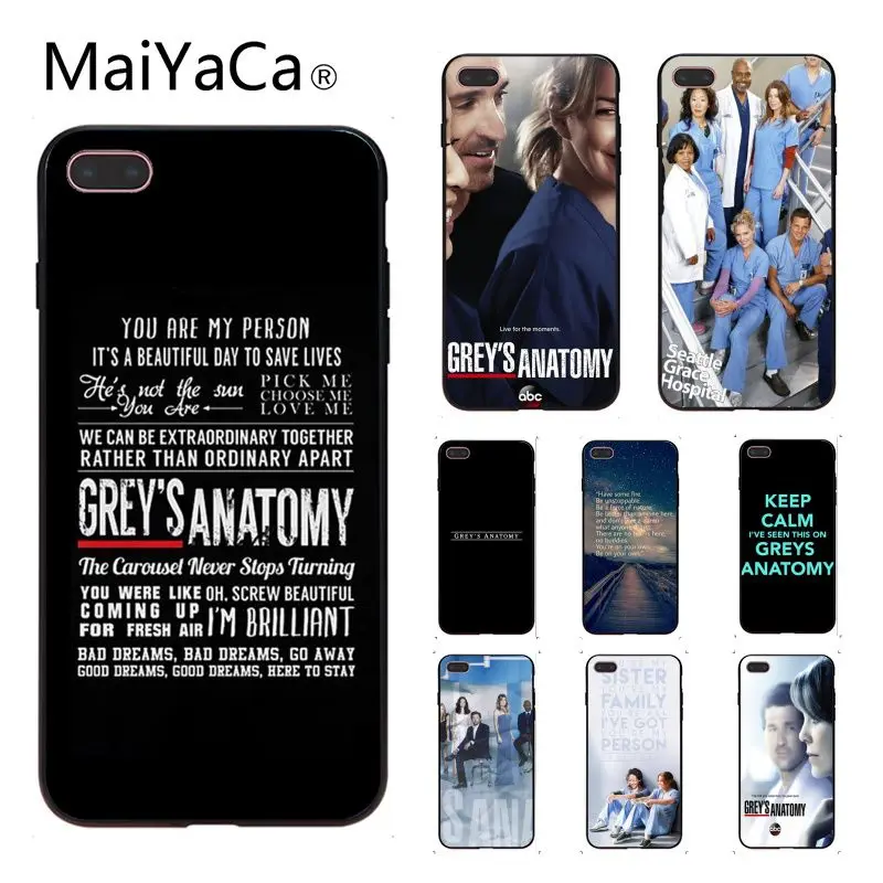 MaiYaCa серый анатомический мягкий высококачественный чехол для телефона