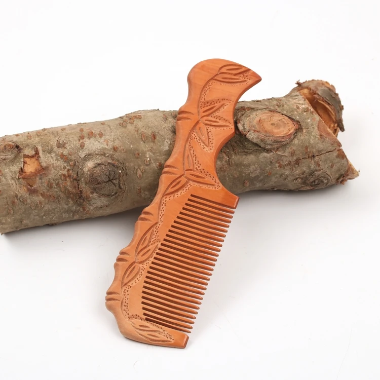 6.7 inches Wood combed peach wood products handicraft long comb 17 cm | Дом и сад