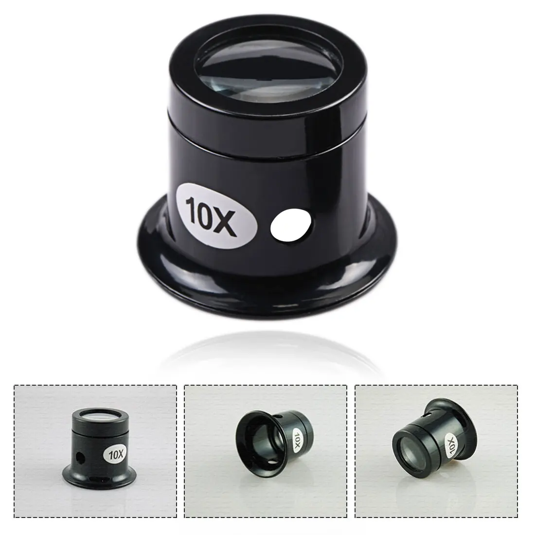 

5X 10X Monocular Magnifying Glass Portable Loupe Lens Jeweler Watch Magnifier Tool Eye Magnifier Len Repair Kit Tool Whiolesale