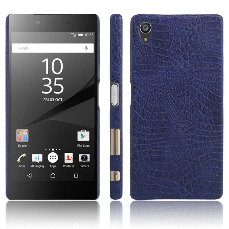 Для Sony Xperia Z5 Premium чехол бампер из крокодиловой кожи E6883 E6833 E6853 Жесткий ПК ультра