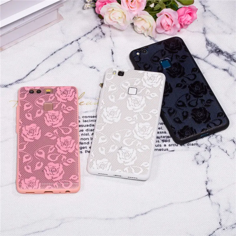 Floral Lace Mandala Case For Huawei P9 Lite 2016 Hard PC+TPU Silicone Phone VNS-L21 VNS-L31 P9lite |