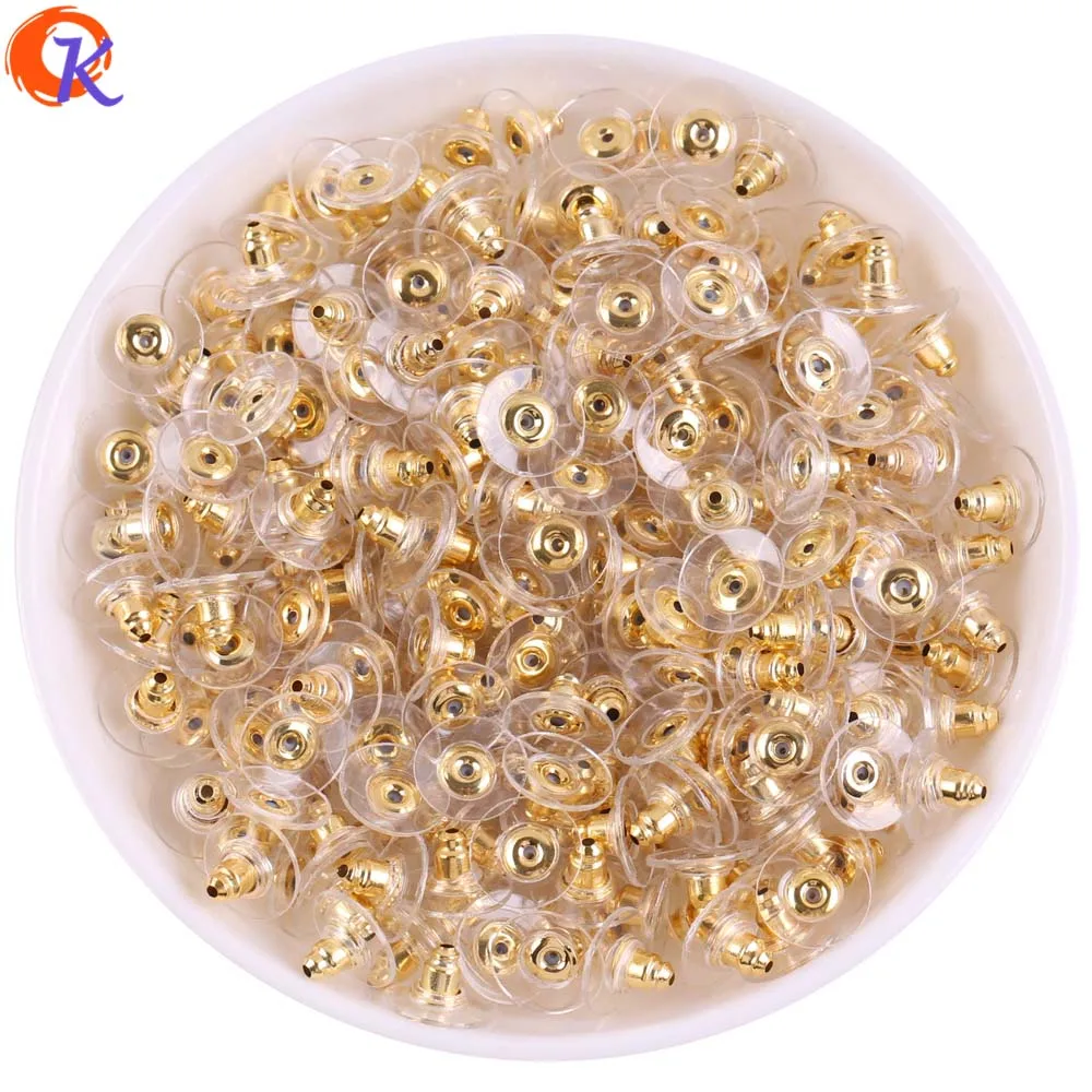 Gold Сердечный дизайн 6*10 мм 200 шт./лот фурнитура для сережек/задняя часть сережек/Изготовление ювелирных изделий/Аксессуары для ювелирных изделий/компоненты для ювелирных изделий - Цвет: Gold