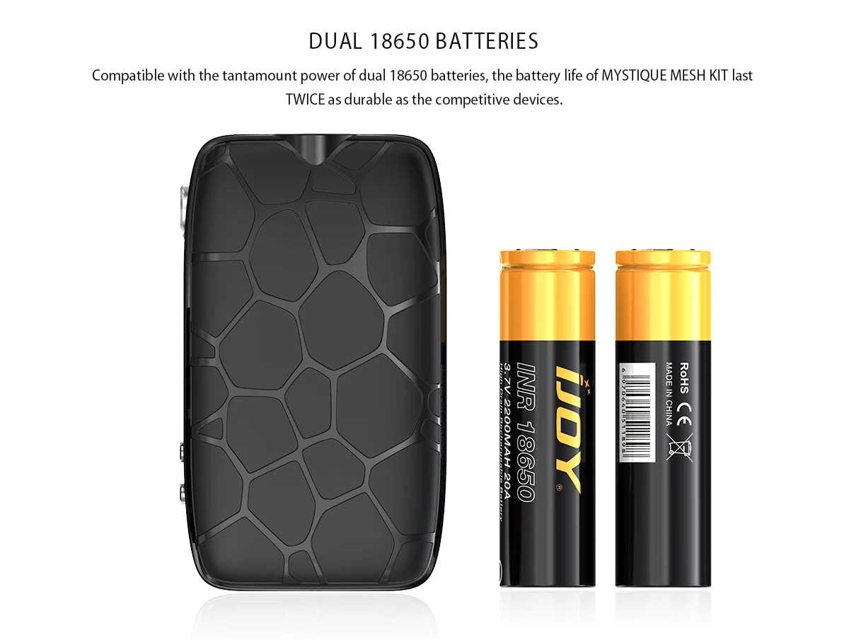 Новейший IJOY MYSTIQUE 162 Вт TC бокс мод 0,91 дюймов дисплей Выход Vape коробка мод обжиг быстро 18650 электронная сигарета мод Vs drag 2