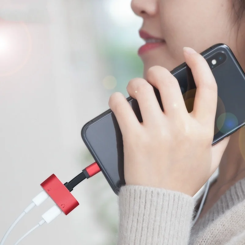Адаптер для iPhone X 8 7 Plus переходник для наушников аудио разветвитель AUX разъем Adattatore аксессуары для телефонов Adaptador