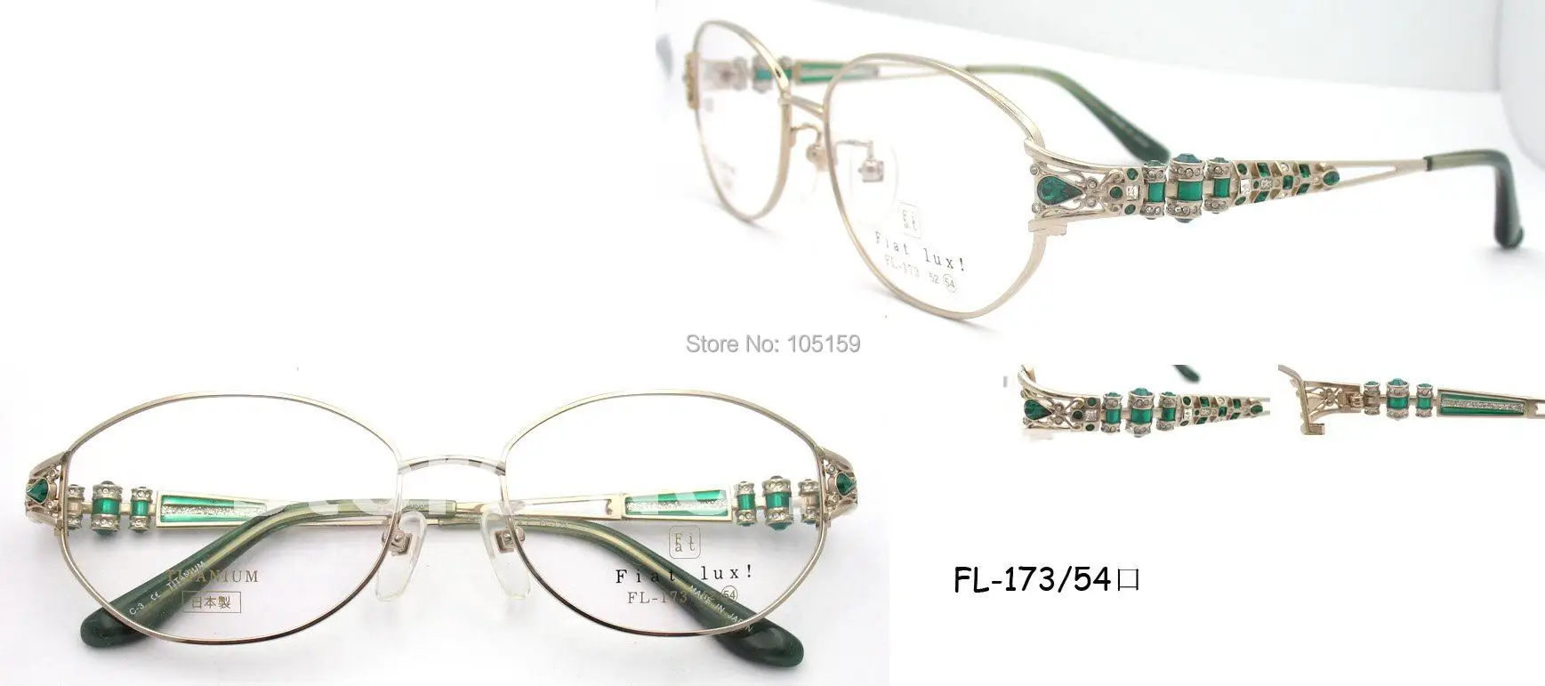 Brand Luxury glasses, Japan Original titanium optical frames, famous design, good quality, free shipping, MOQ1pc(FL173-54mm)