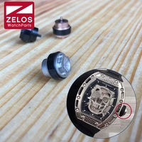 10 5mm2 0mm steel rubber watch crown winder for rm skull automatic watch rm011 rm35 rm030