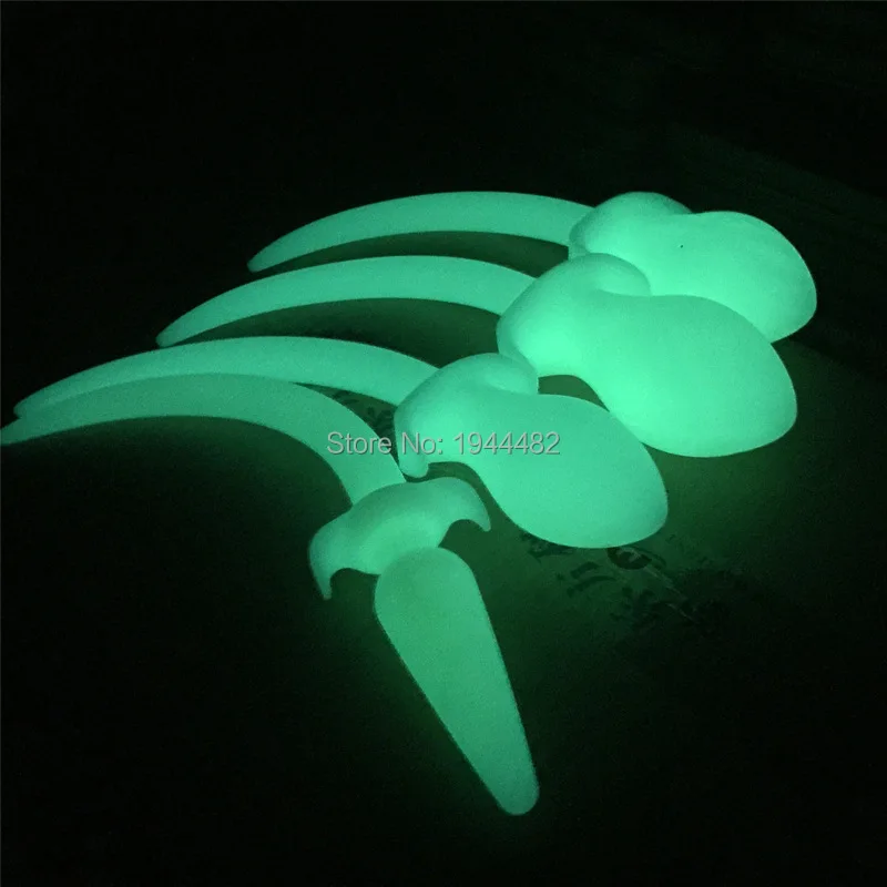 Светящиеся Силиконовые хвосты собаки 6 см ручной работы анальная пробка для