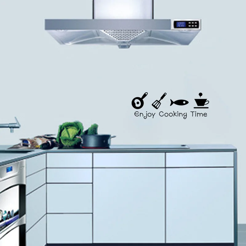 &quotEnjoy время приготовления&quot наклейки на стену с пленка для переноса изображения