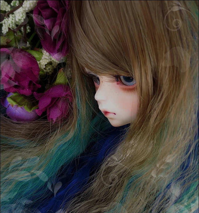 D01-P126 детская игрушка ручной работы 1/3 1/4 аксессуары для кукол BJD/SD кукольный парик принцесса рулон длинные волосы 1 шт