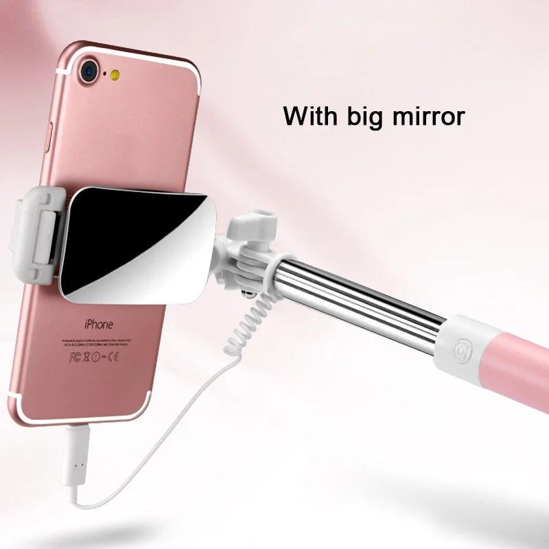Алюминиевая селфи-Палка для смартфонов с bluetooth, селфи-Палка для iphone 7, пульт дистанционного управления затвором для iphone 7 plus