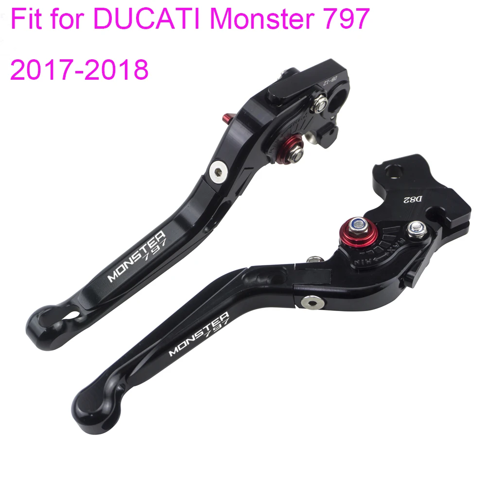 

KODASKIN Folding Extendable Brake Clutch Levers Motorcycle Handle Lever for DUCATI Monster 797 Accessories 2017-2018