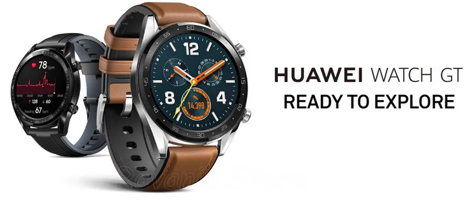 HUAWEI WATCH GT Смарт спортивные часы 1,39 дюймов AMOLED цветной экран Heartrate отчет gps плавание Бег Велоспорт сна монитор Часы