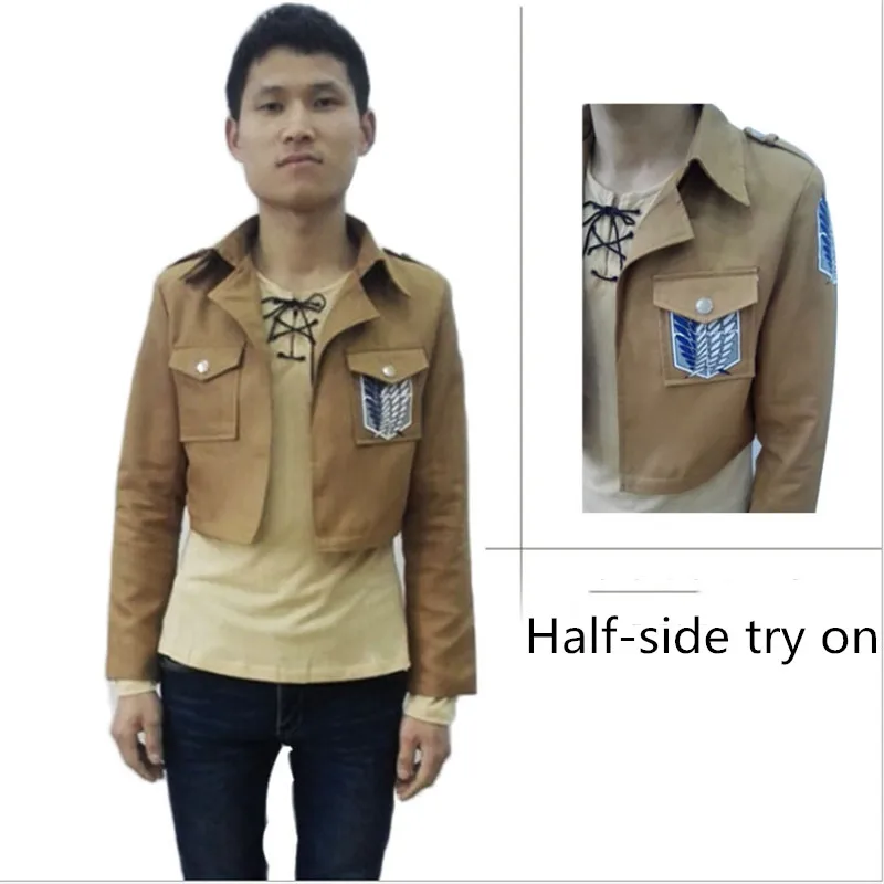 Аллен атака на гигантами костюм следователя Крылья Свободы пальто Косплэй