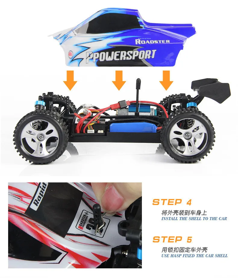 Wltoys A959 2,4G Радиоуправляемый автомобиль багги высокоскоростной внедорожный VS A979/L959/L202/K929/K959 GPTOYS S800 9115 RC игрушки