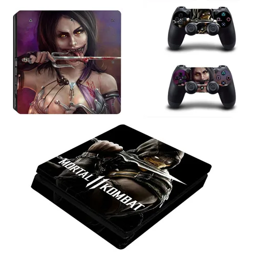 Mortal Kombat PS4 тонкая наклейка для консоли playstation 4 и контроллера PS4 тонкая виниловая наклейка - Цвет: YSP4S-3406